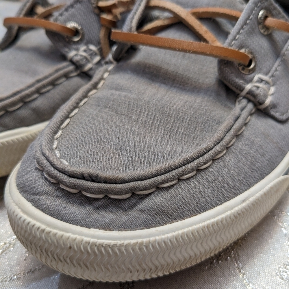 Sperry Lounge Away Top Sider Sneakers Gray Wm Size 5 / Kids Size 3.5 - Picture 4 of 12